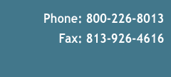 Phone: 813-792-7876; Fax: 813-926-4616